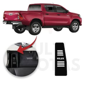 Descanso De Pé Toyota Hilux 16 A 21 Aço Escovado Preto
