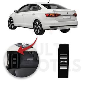 Descanso De Pé Volkswagen Virtus 18 A 22 Aço Escovado Preto