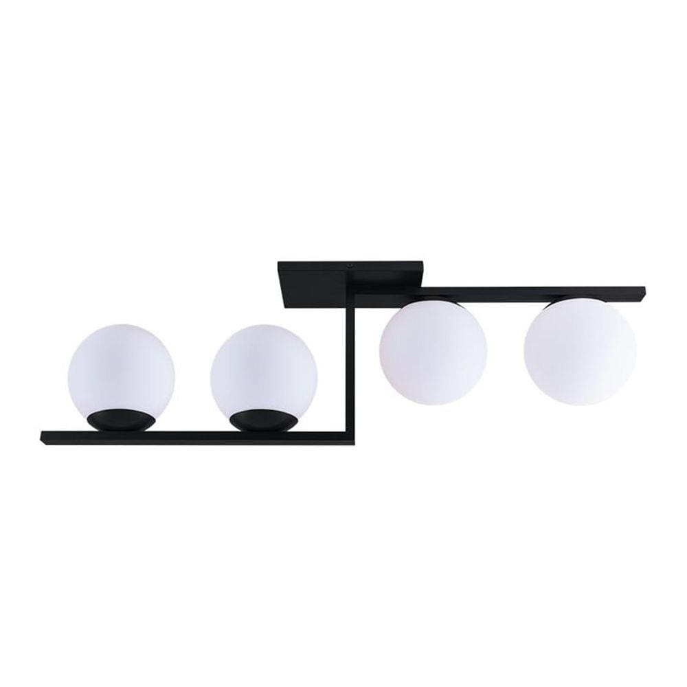 Plafon Startec Havana 4 E27 Bivolt Preto