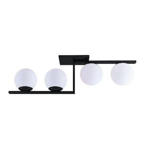 Plafon Startec Havana 4 E27 Bivolt Preto