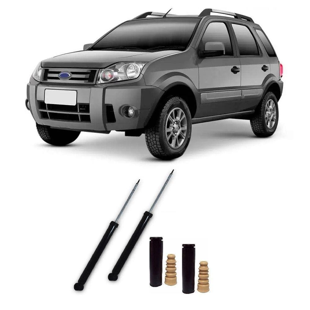 Amortecedor + Kit Batente Ford Ecosport Traseiro 2003 Até 2012 O Par