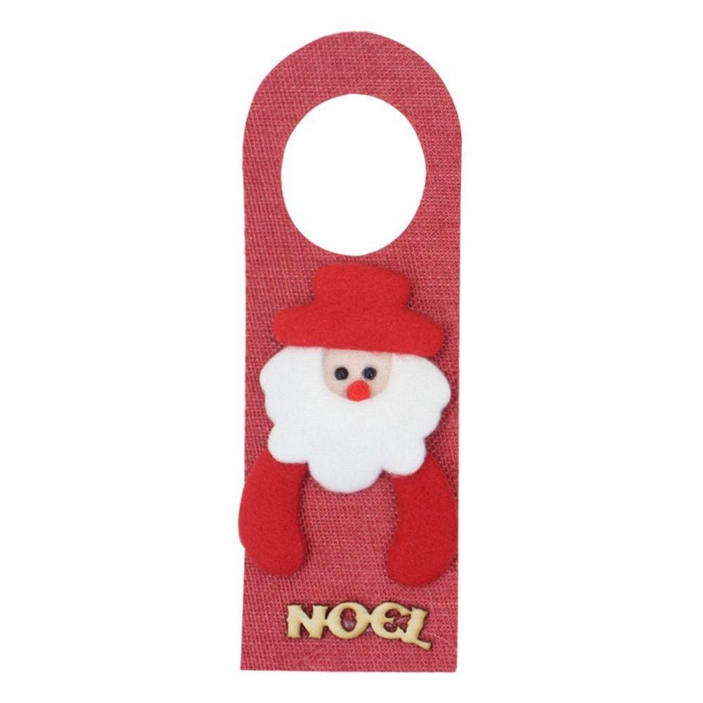 Kit 6 Enfeite Natalino Trinco Porta Tecido Papai Noel 22Cm