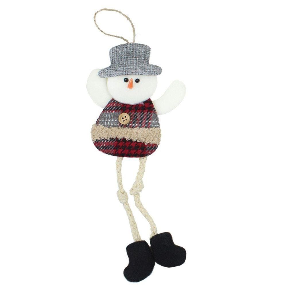 Enfeite Árvore Natal Pendente Natalino Boneco De Neve 30cm