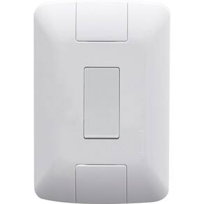 Conjunto 4x2 com 1 Interruptor Tramontina Aria 6 A 250 V Branco - Tramontina