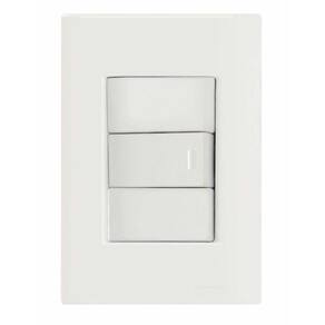 Conjunto 4x2 com 1 Interruptor 10 A 250 V Tramontina Giz Branco - Tramontina