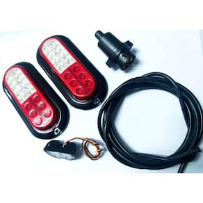 Kit Elétrico Reboque Led Com Ré Carretinha Reboque
