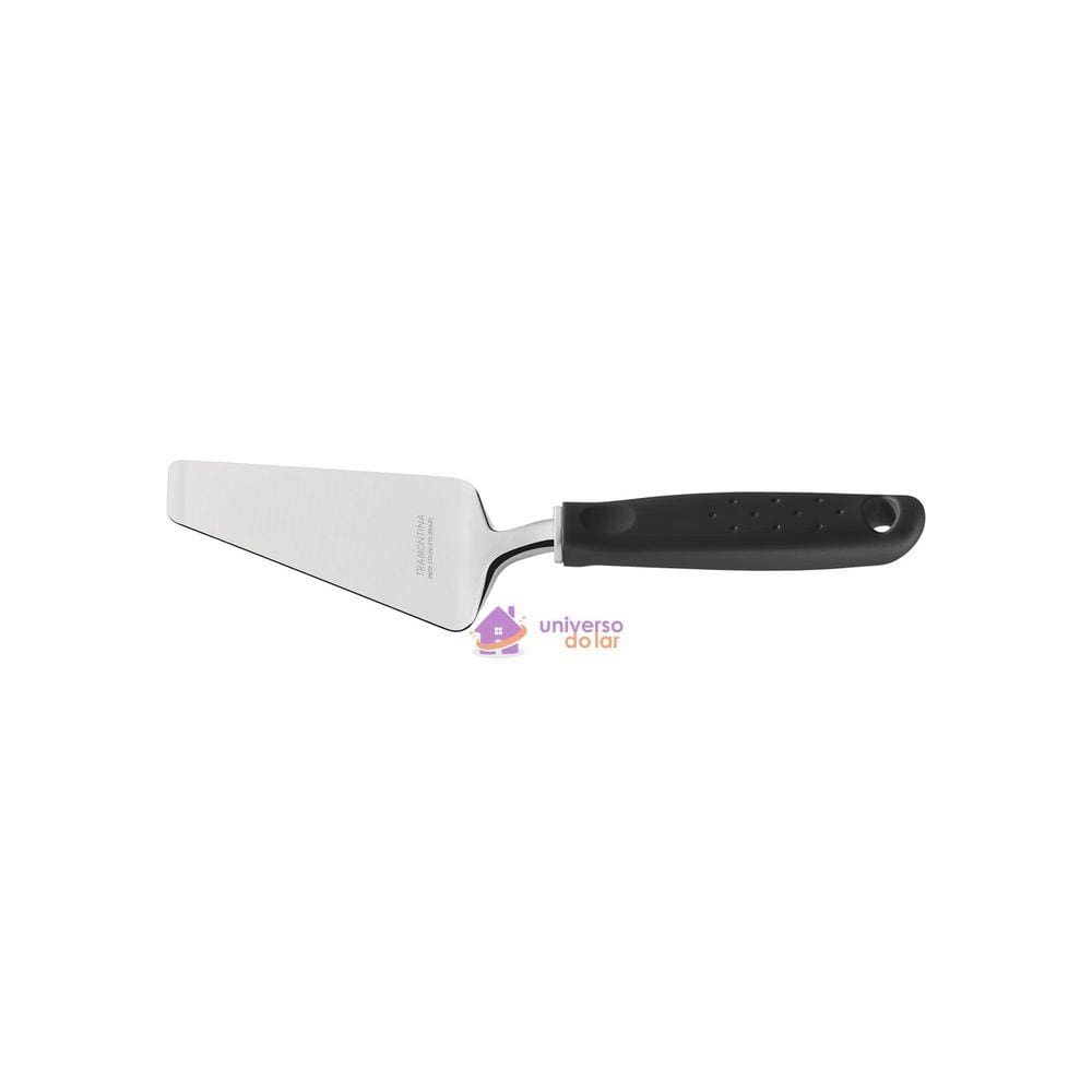 Espátula para Pizza Tramontina Utilitá em Aço Inox com Cabo de Polipropileno Preto Tramontina