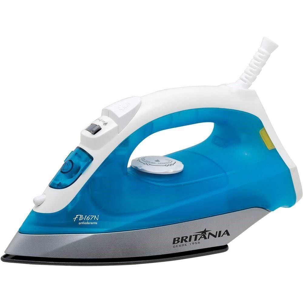 Ferro A Vapor Fb167 N Britânia Branco/Azul