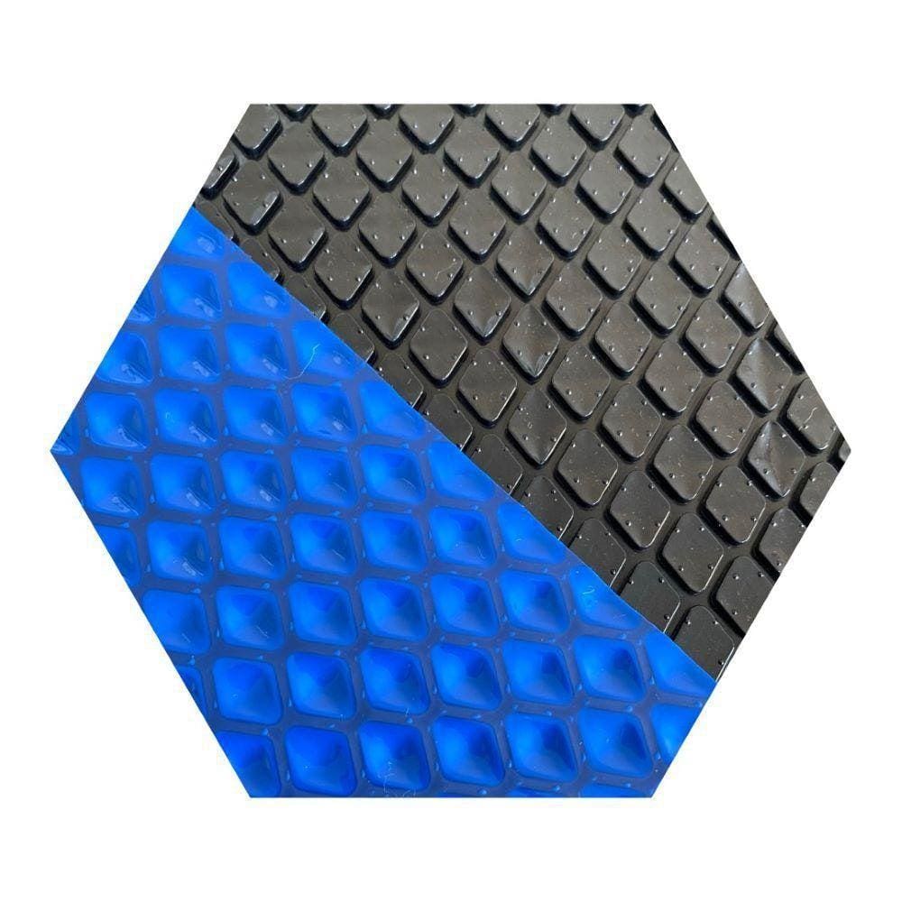 Manta Térmica Piscina 8X3,5 500 Micra Proteção Uv Black/Blue