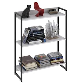 Estante Livreiro Dynamica Industrial 80cm 3 Prateleiras C08 Branco Chess - Mpozenato