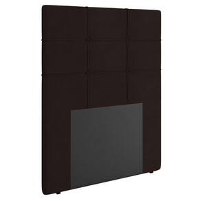 Cabeceira Cama Box Solteiro 90cm D10 Esmeralda Corano Marrom - Mpozenato