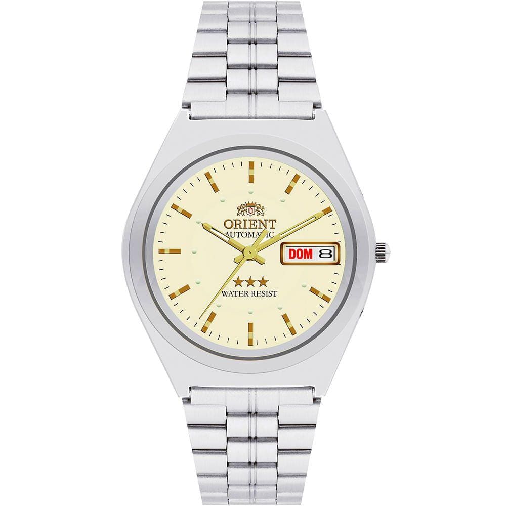 Relógio ORIENT masculino automático prata 469WB1AF C1SX
