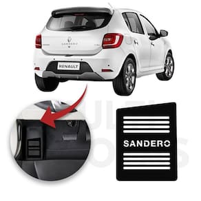 Descanso Pé Renault Sandero 2014 A 2021 Aço Escovado Preto