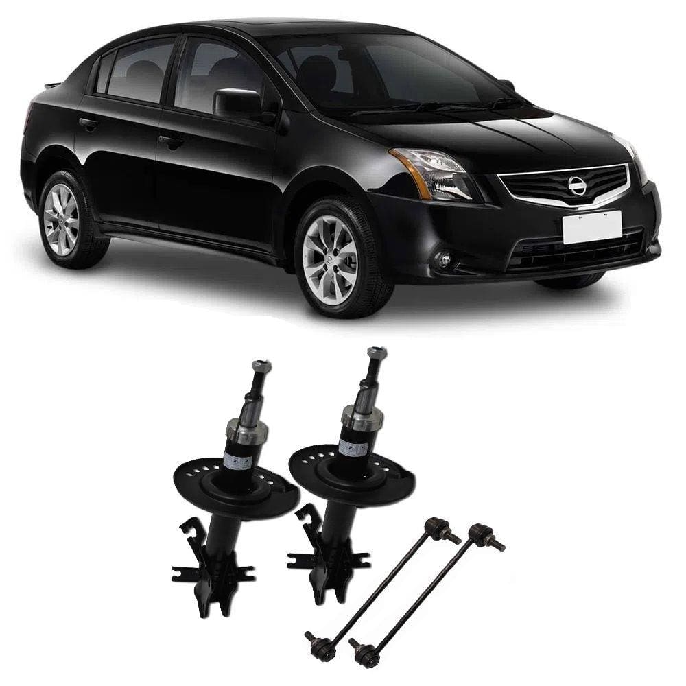 Amortecedor + Bieleta Nissan Sentra Dianteira 2014 Até 2020 O Par