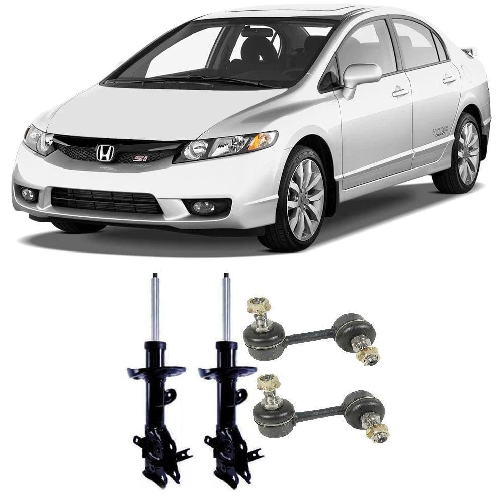 Amortecedor + Bieleta Honda New Civic Dianteira 2006 Até 2011 O Par