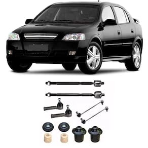 Bieleta + Terminal de Direção + Barra Axial + Kit Batente Chevrolet Astra Dianteiro 1998 Até 2011 O Par