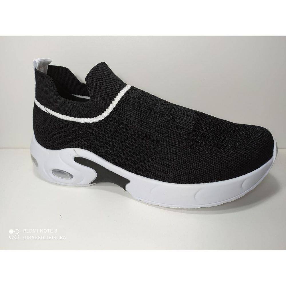 Slip on Comfort Flex 21-89401 Knit Madrid - 38 - Preto