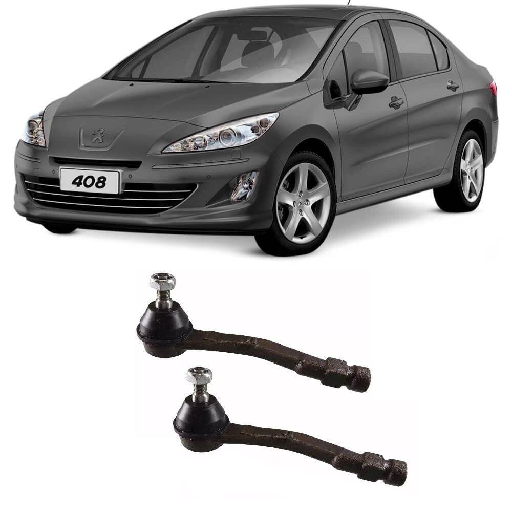 Terminal de Direção Peugeot 408 Dianteiro 2011 Até 2015 Flex Automotive - O Par