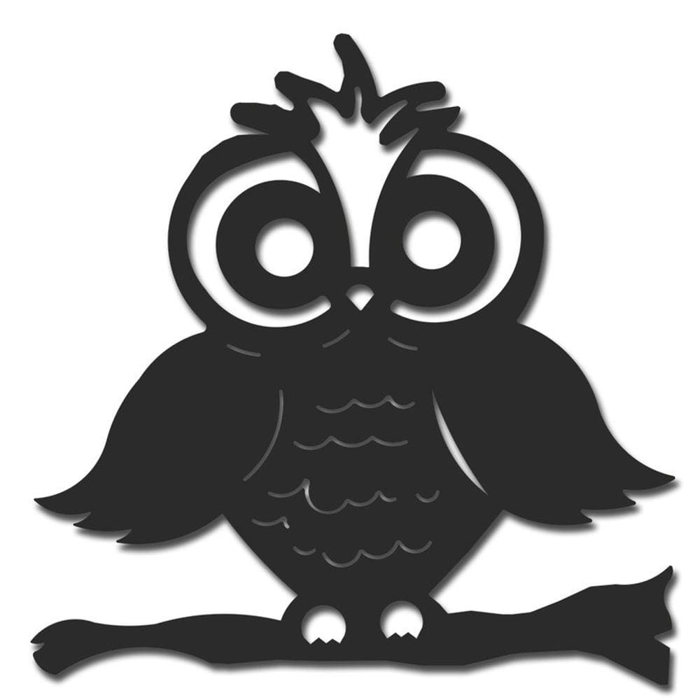 Placa decorativa coruja