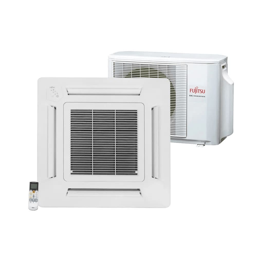 Ar Condicionado Split Cassete Inverter Fujitsu Compacto 24.000 BTU/h Quente e Frio Monofásico AUBG24LVBA – 220 Volts