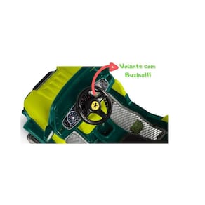 Mini Veiculo De Passeio Diipi Verde Calesita Com Buzina