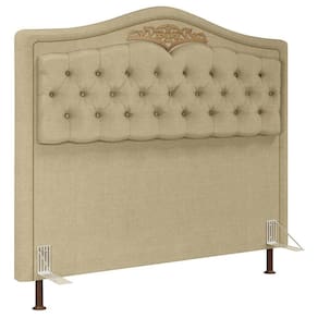 Cabeceira Cama Box Casal Queen 160cm Imperial J02 Linho Areia - Mpozenato