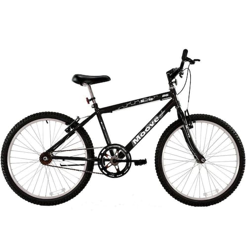 BICICLETA MOUNTAIN BIKE ARO 26 /UNISSEX - PRETA - CAEDE - Casa e Decoração