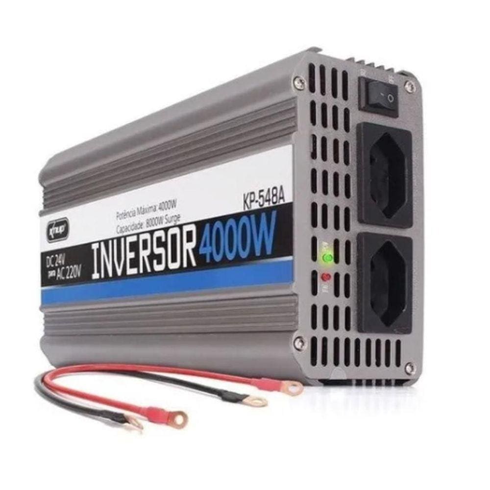 Inversor De Voltagem Tensão Veicular 24V 220V 4000W