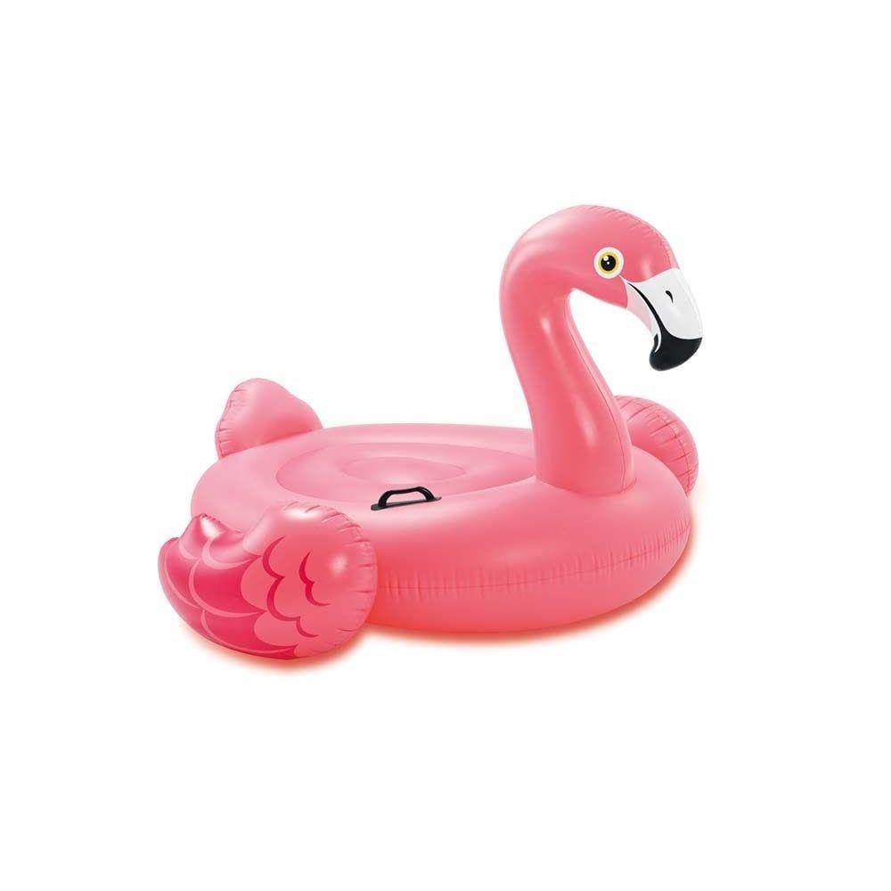 Boia Inflável Flamingo Rosa Intex Piscina PVC Médio 142cm