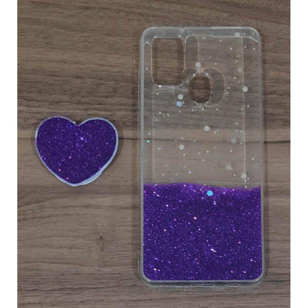 Capa Capinha Transparente Brilho E Pop Socket Samsung A21s | Casas Bahia