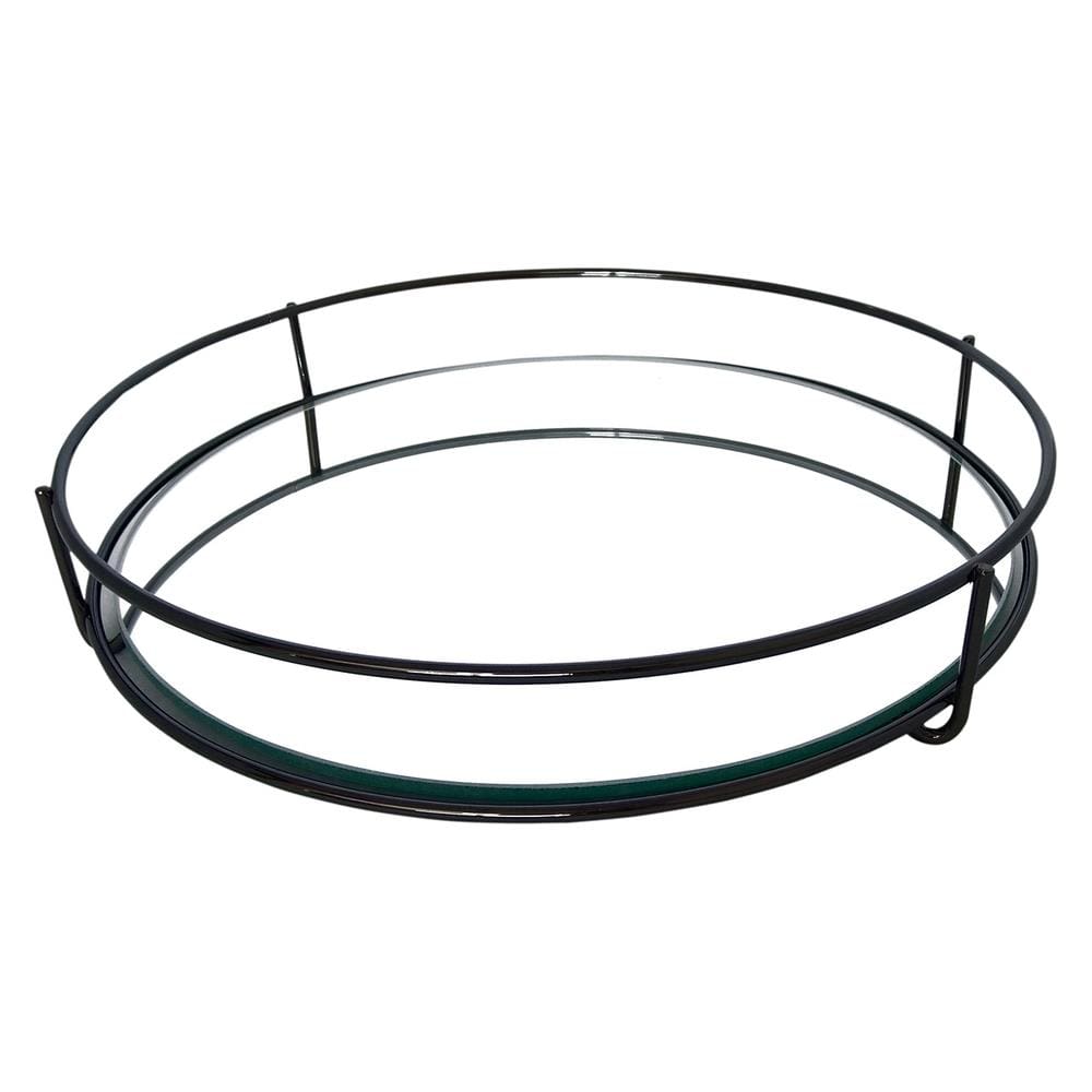 Bandeja Hara Fence Black Matte Redonda 20 Cm
