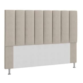 Cabeceira King Estofada Cancun Bege  - M&F Decor