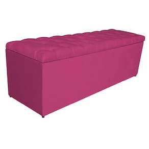 Calçadeira Liverpool 140cm Casal Suede Pink