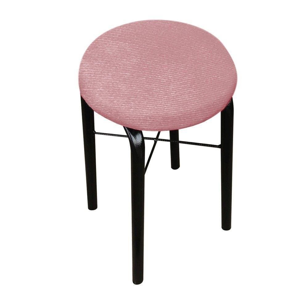 Banqueta Baixa Manu Suede D`rossi Cor Rose