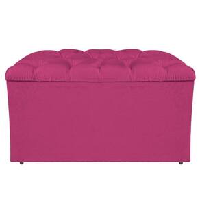 Calçadeira Liverpool 90cm Solteiro Suede Pink