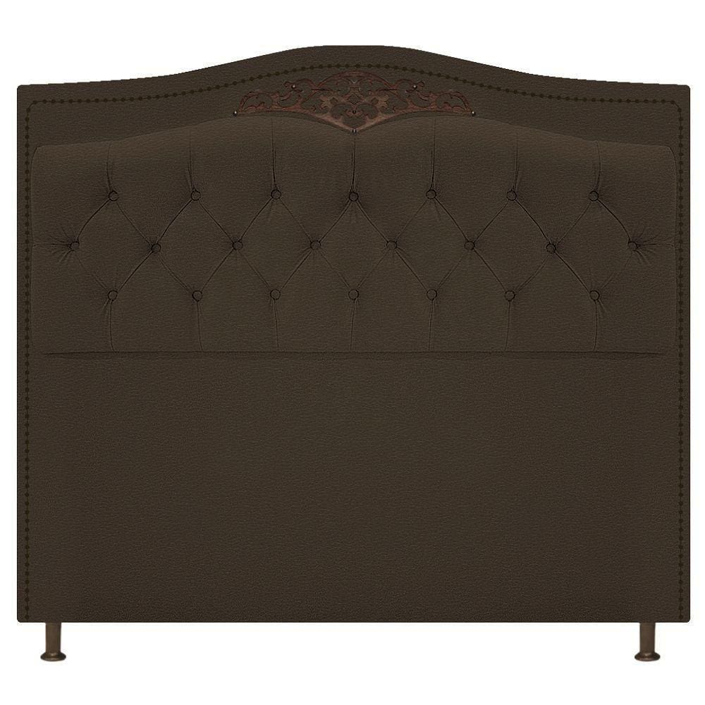 Cabeceira Estofada Yasmim 90cm Marrom