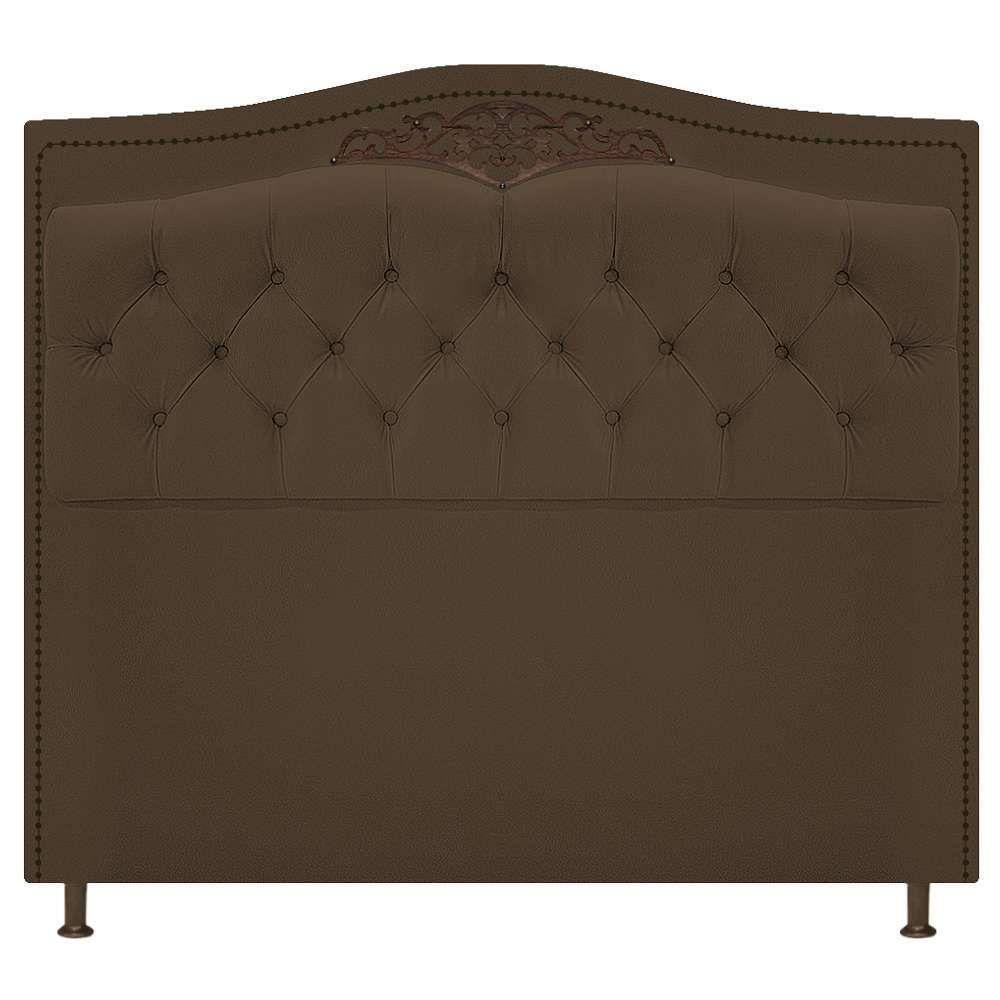 Cabeceira Estofada Yasmim 160cm Marrom