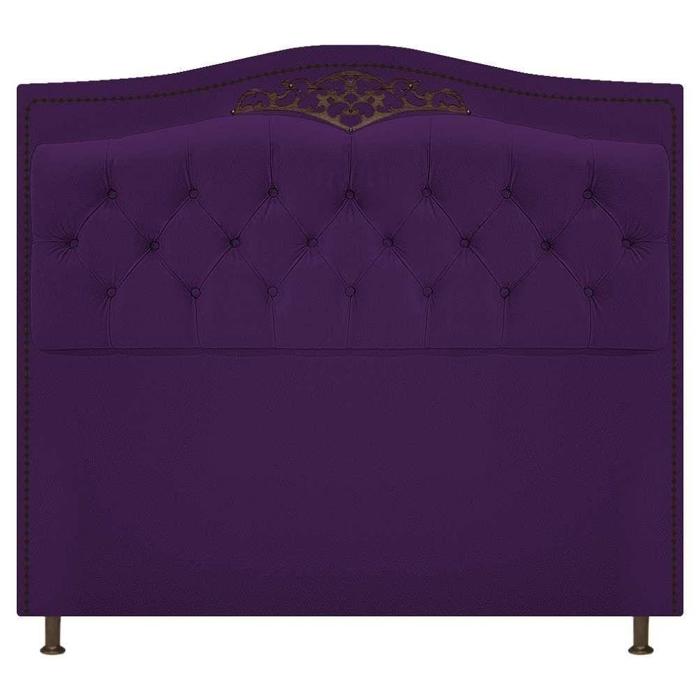 Cabeceira Estofada Yasmim 195cm Roxo
