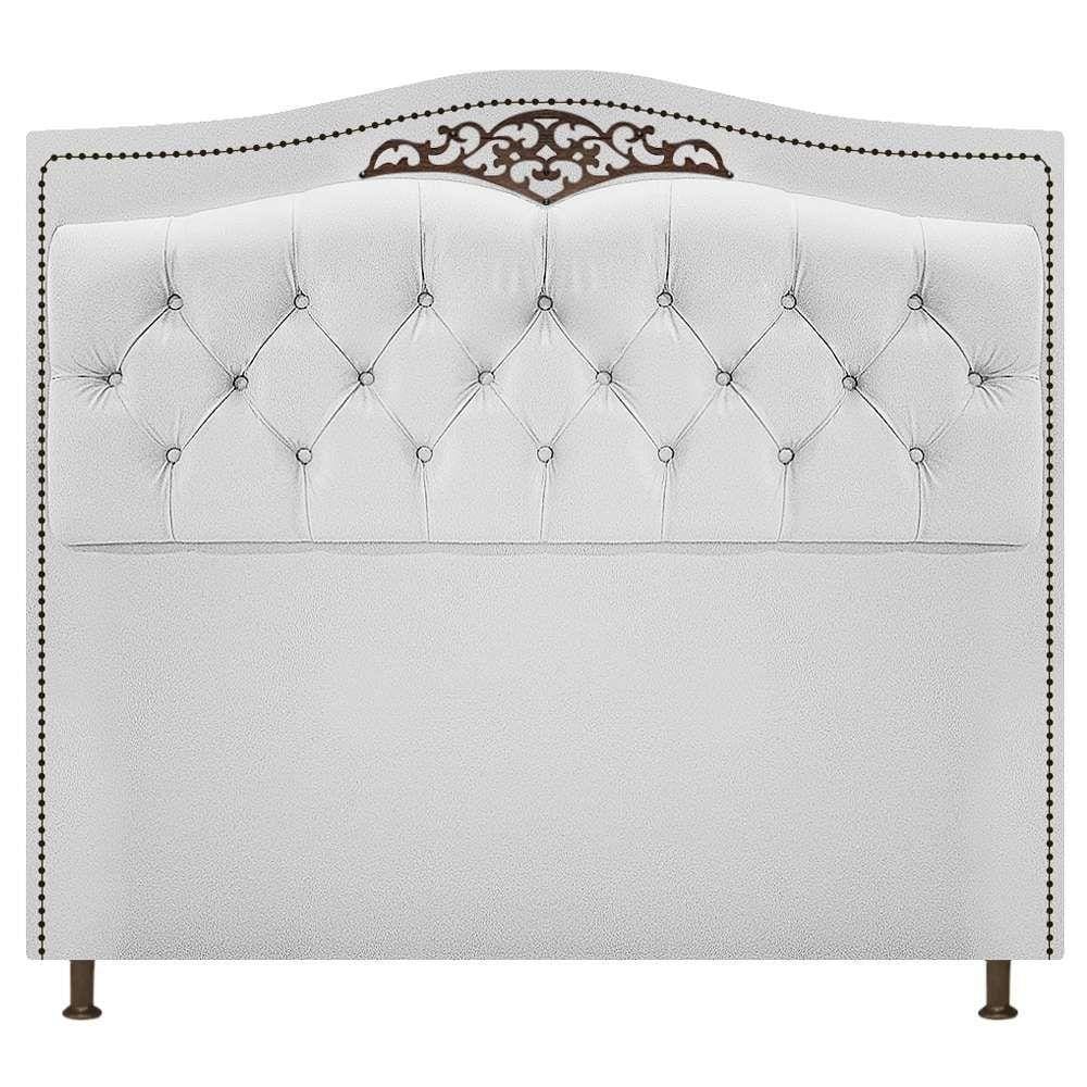 Cabeceira Estofada Yasmim 140cm Branco