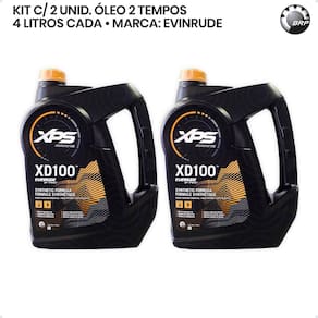 Óleo Evinrude Xd-100 2 Tempos 3,8 Litros Kit C/2