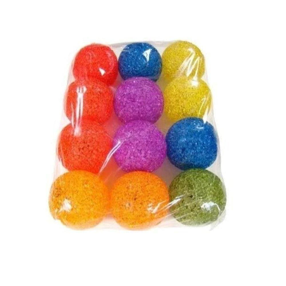 Bola Sino Colorida Grande Brinquedo Para Pet - 12 Un