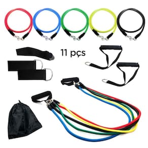 Kit 11 Elástico Extensor Treino Academia Exercícios Em Casa