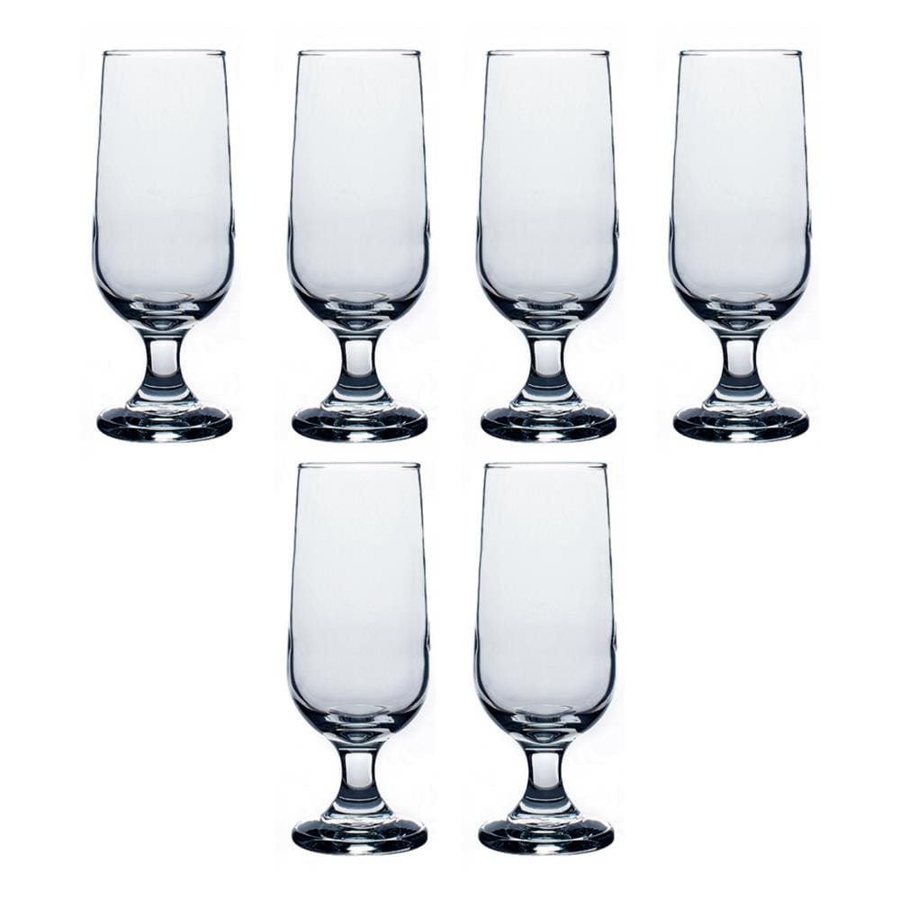 6 Copos Taça Chopp Vidro 300ml Cerveja Hannover Casa Linda