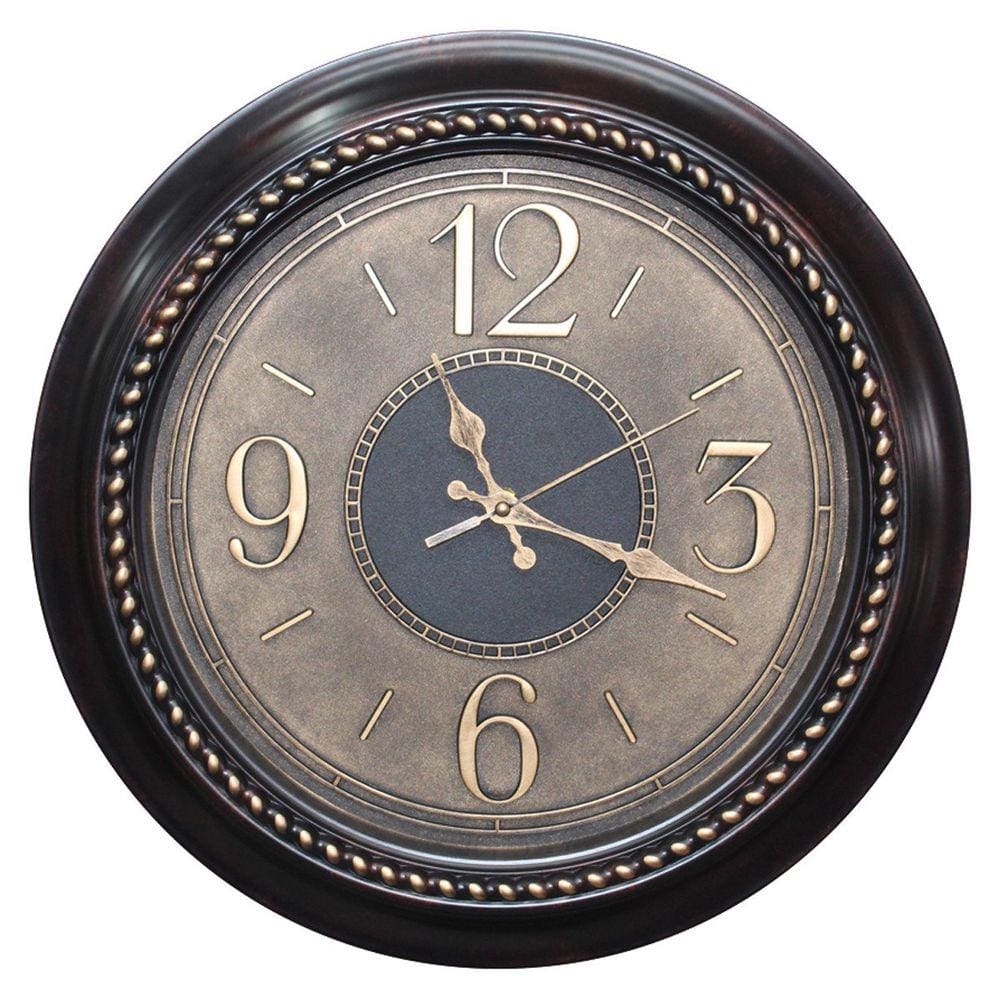 Relógio De Parede Antigo Vintage Retro Bronze