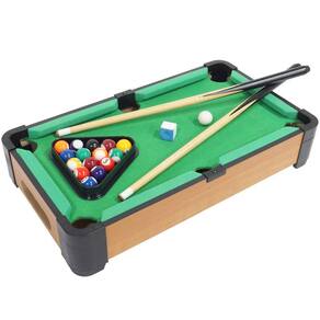 Bilhar De Mesa Sinuca Snooker Portátil Tacos E Bolas 31X51Cm