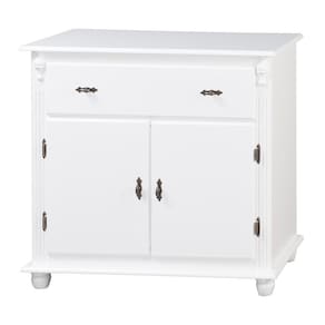 Balcão Antique Com 2 Portas e 1 Gaveta Branca