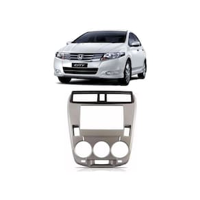 Moldura Painel 2 Din Honda City 2009 À 2014 Ar Analógico