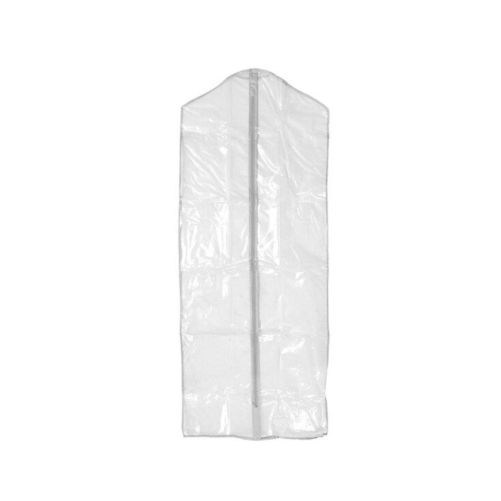 Kit 10 Capas Com Zíper 1,50 Pvc Cristal Transparente Etnt - Branco