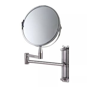 Espelho Aumento Dupla Face Articulado Aço Inox MOR