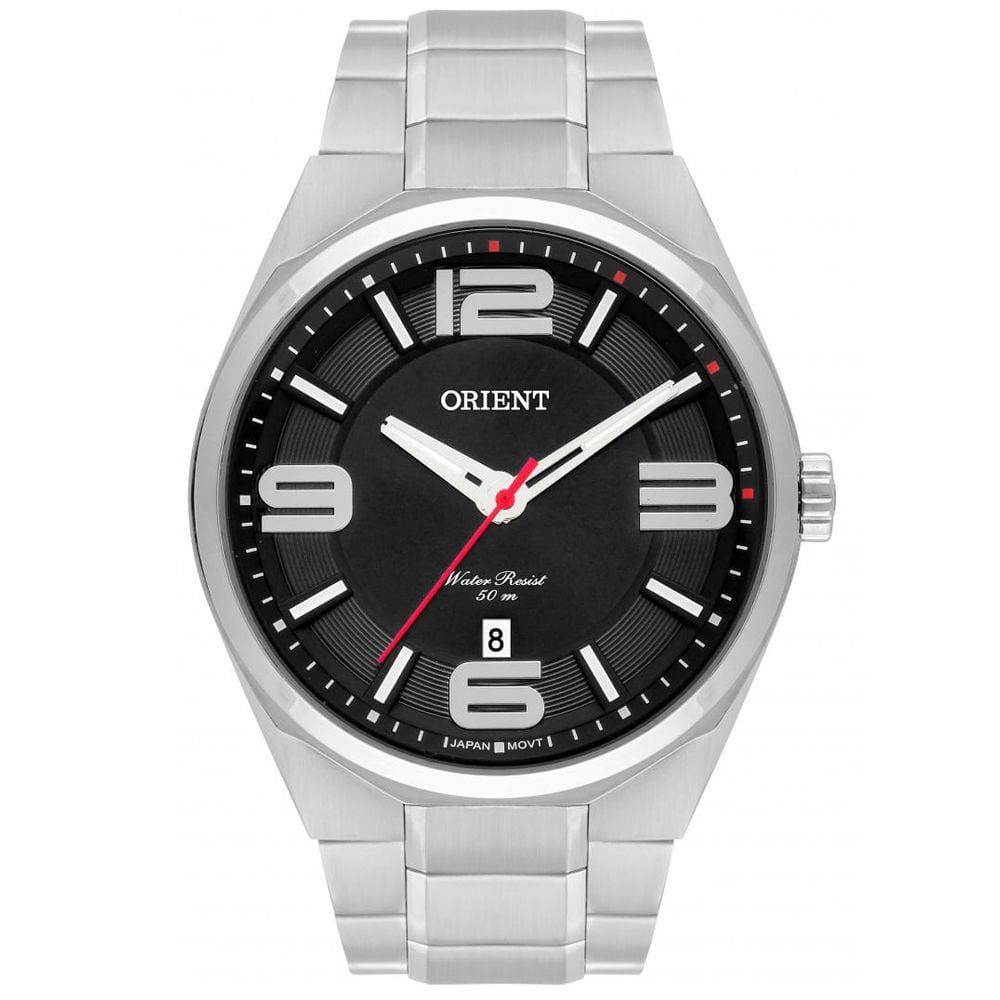 Relógio ORIENT masculino analógico aço MBSS1326 P2SX
